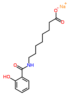 8-(2-羥基苯甲酰胺基)辛酸鈉